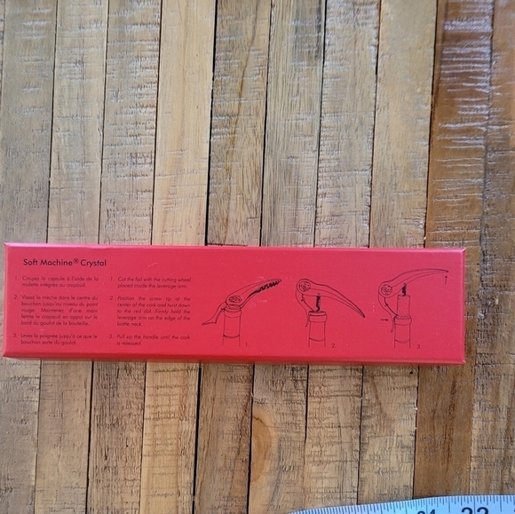 NWT L'Atelier du vin France Crystal Handle Wine Opener - Picture 6 of 7